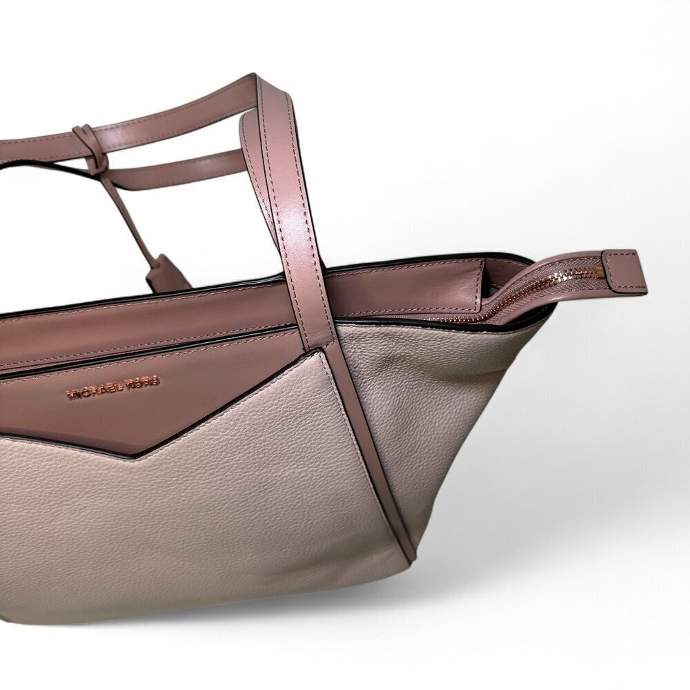 Michael Kors Whitney Large Leather Tote Bag - Light Pink/Rose Gold NWT - Picture 4 of 16
